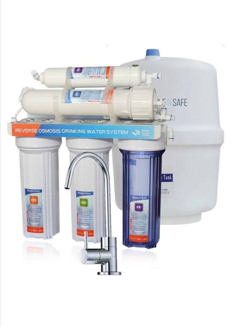 5 STAGES UNDERSINK RO REVERSE OSMOSIS WATER FILTER SYSTEM WITH SS