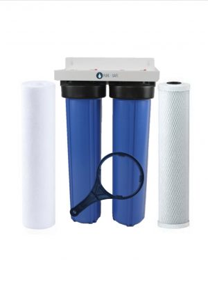 Chemical dosing tank, wholehouse water filter