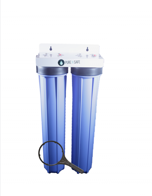 Two Stage Whole House Water Filtration Unit 20″ x 2.5″