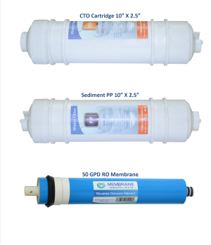 3 Stage Inline RO Filter Cartridge Set